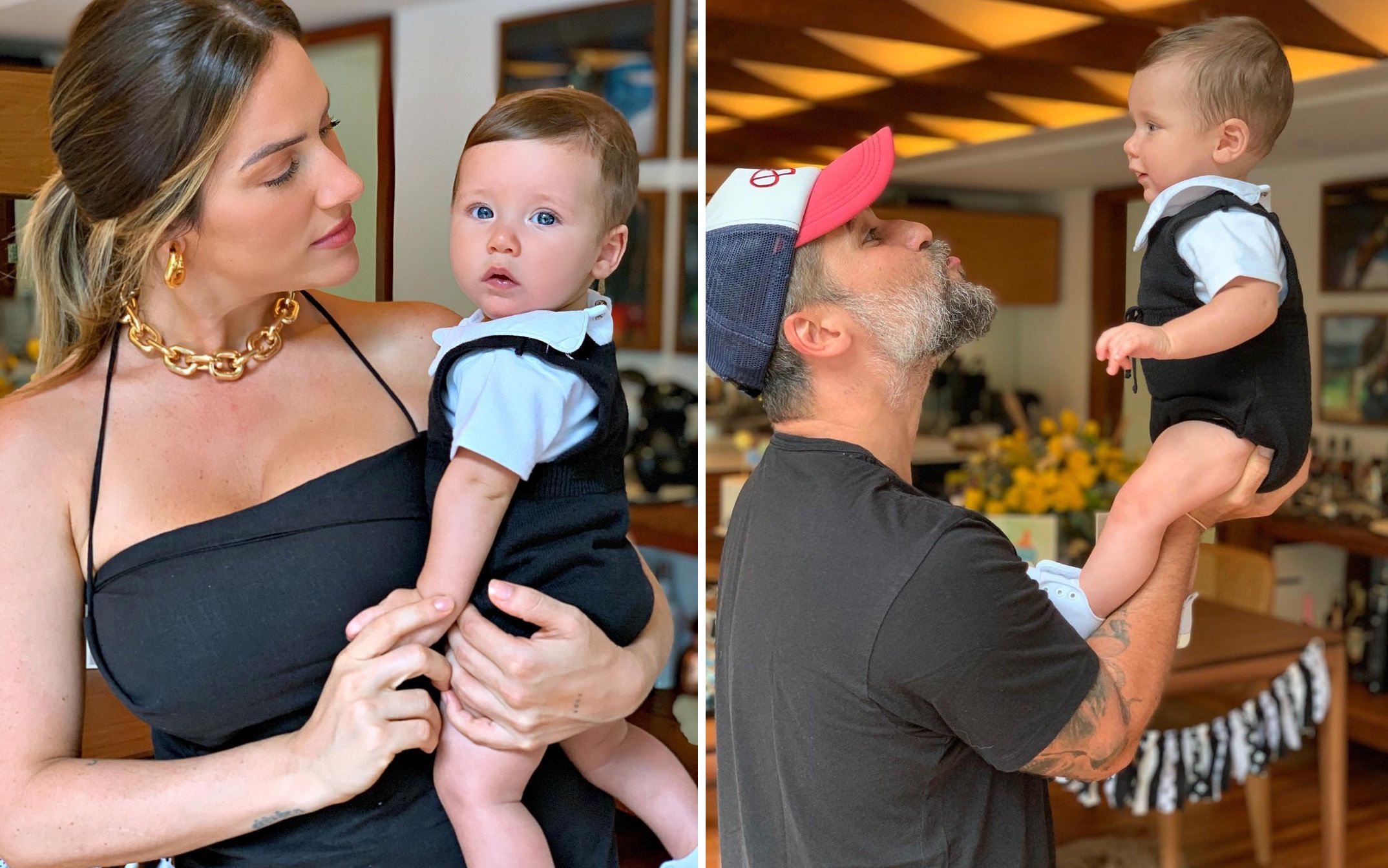 Giovanna Ewbank e Bruno Gagliasso comemoram 6 meses de Zyan; veja fotos 