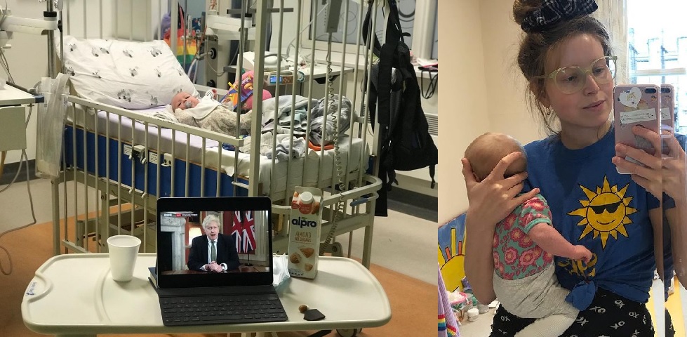 Bebê de atriz de Harry Potter está internado com Covid-19