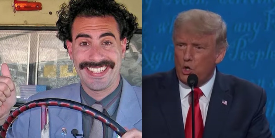 Trump e Sacha Baron Cohen trocam alfinetadas após 'Borat 2'