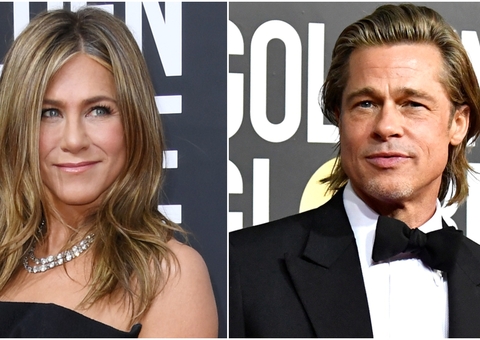 Jennifer Aniston e Brad Pitt agitam web após 'flerte' em live 