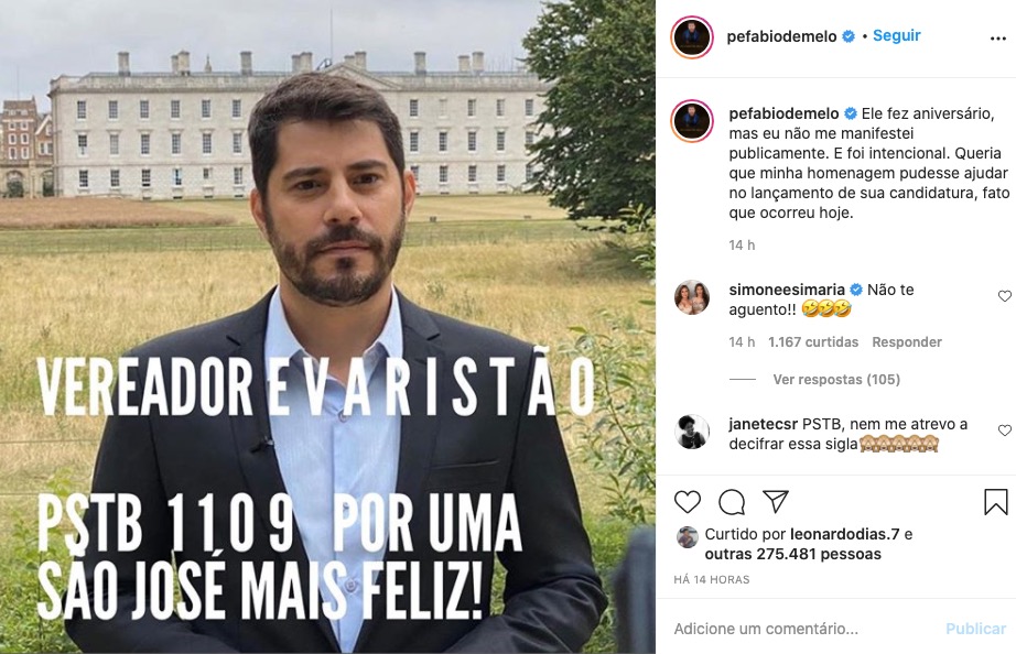 Evaristo Costa bloqueia padre Fábio de Melo por 'fake news'; Entenda