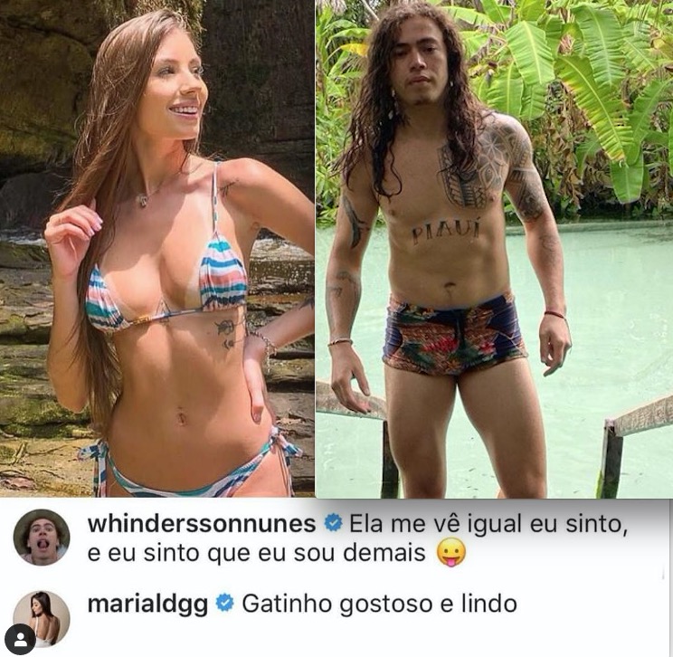 Namorada se derrete com fotos de Whindersson Nunes sarado