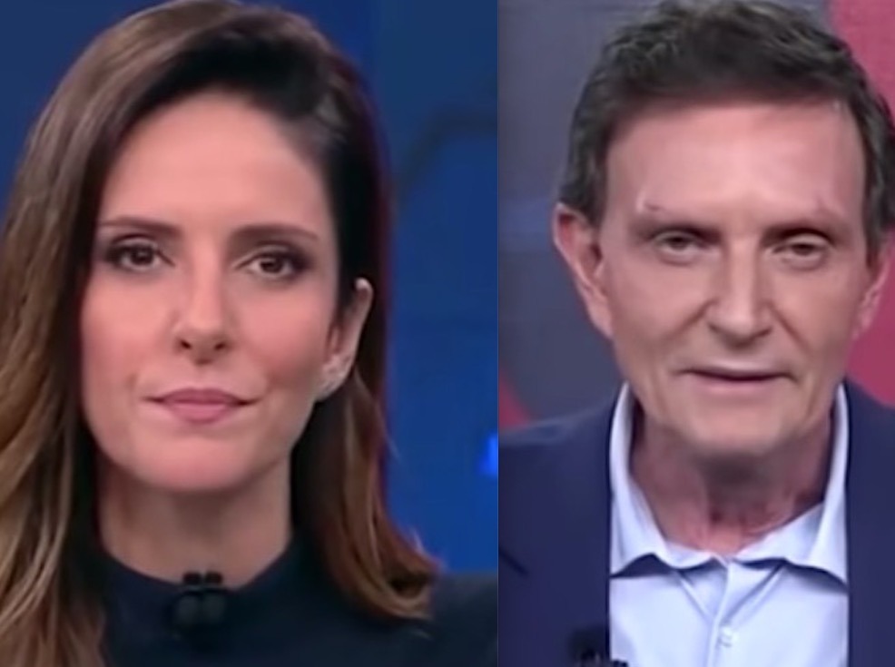 Crivella xinga Globo na CNN e é repreendido por Monalisa Perrone 