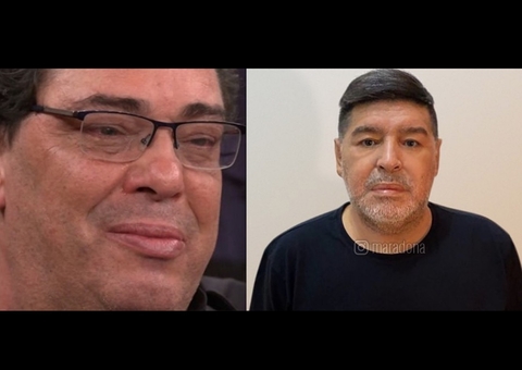 Casagrande chora e lamenta morte de Diego Maradona ao vivo