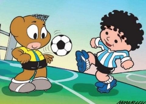 Mauricio de Sousa criou desenho em homenagem a Maradona, mas não teve continuidade