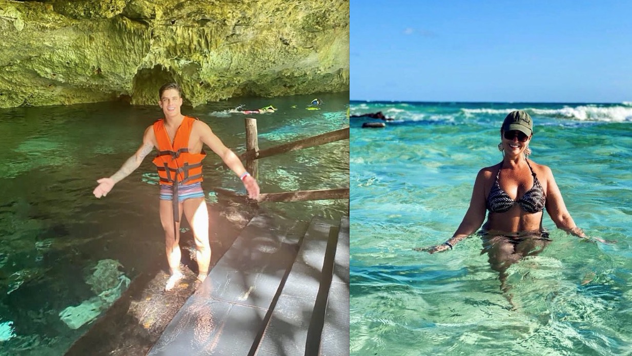 Padrasto de Neymar posa em destino internacional em viagem com Nadine