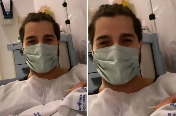 Alok visita filha recém-nascida na UTI após se recuperar da Covid