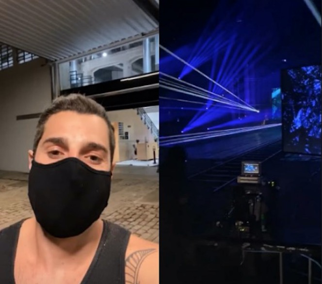 Alok faz teste de luzes e americanos confundem com ataque alienígena 