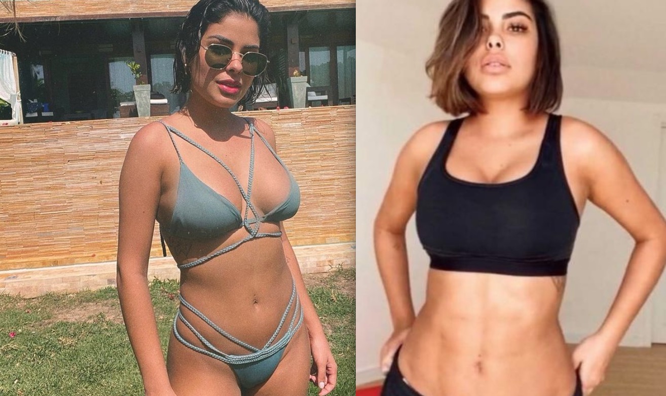 Munik Nunes exibe barriga definida após lip LAD; veja antes e depois