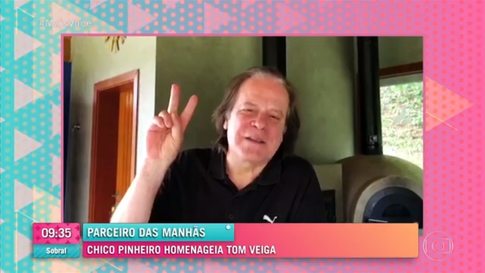 Chico Pinheiro reaparece cabeludo e choca web: 'tá parecendo tiozão'