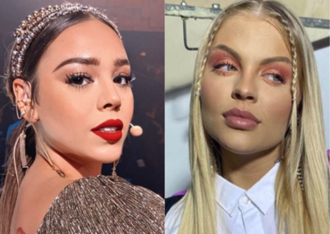 Danna Paola posta foto e detalhe entrega parceria com Luísa Sonza