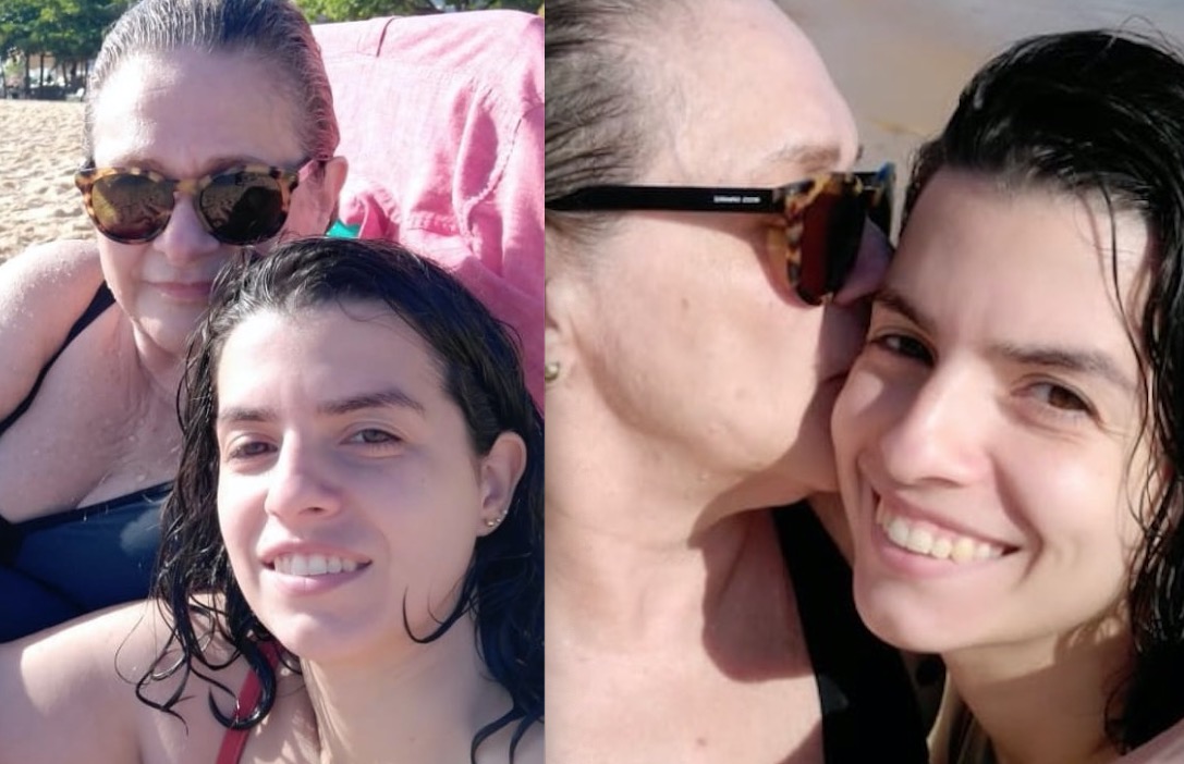 Fafy Siqueira posa com namorada 30 anos mais nova e rebate ofensa