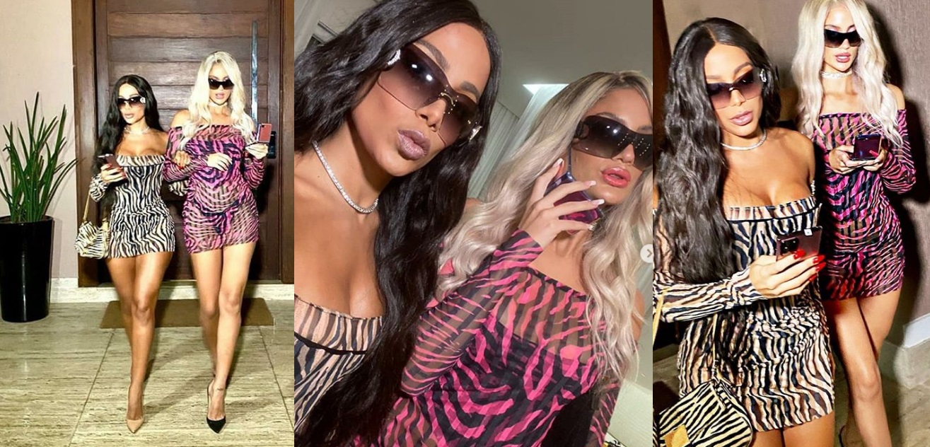 Anitta aparece de Kim Kadashian no Halloween e confunde internautas