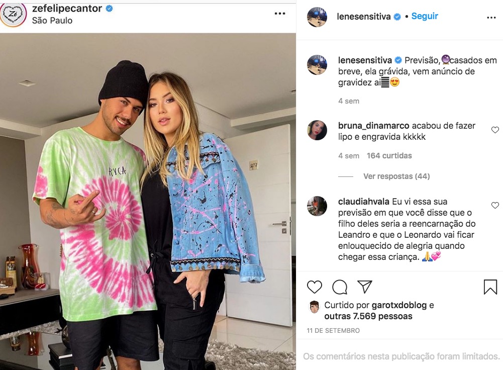 Sensitiva previu que Zé Felipe seria pai de reencarnação de Leandro