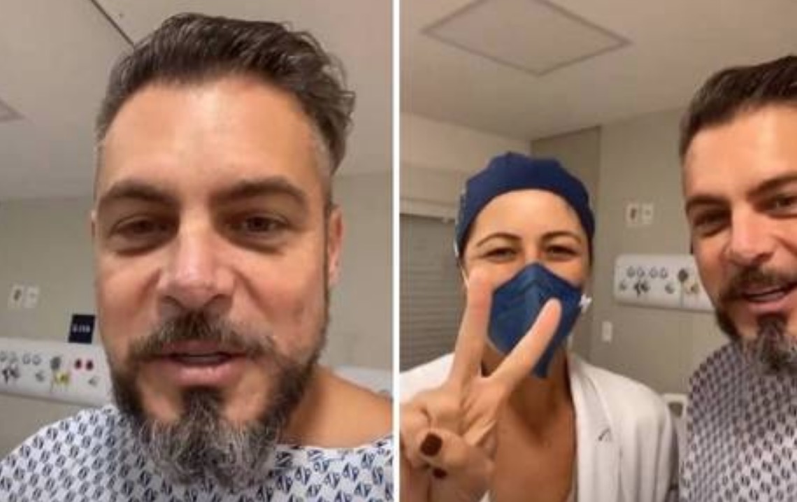 Luigi Baricelli faz cirurgia cinco dias após esposa se operar de câncer