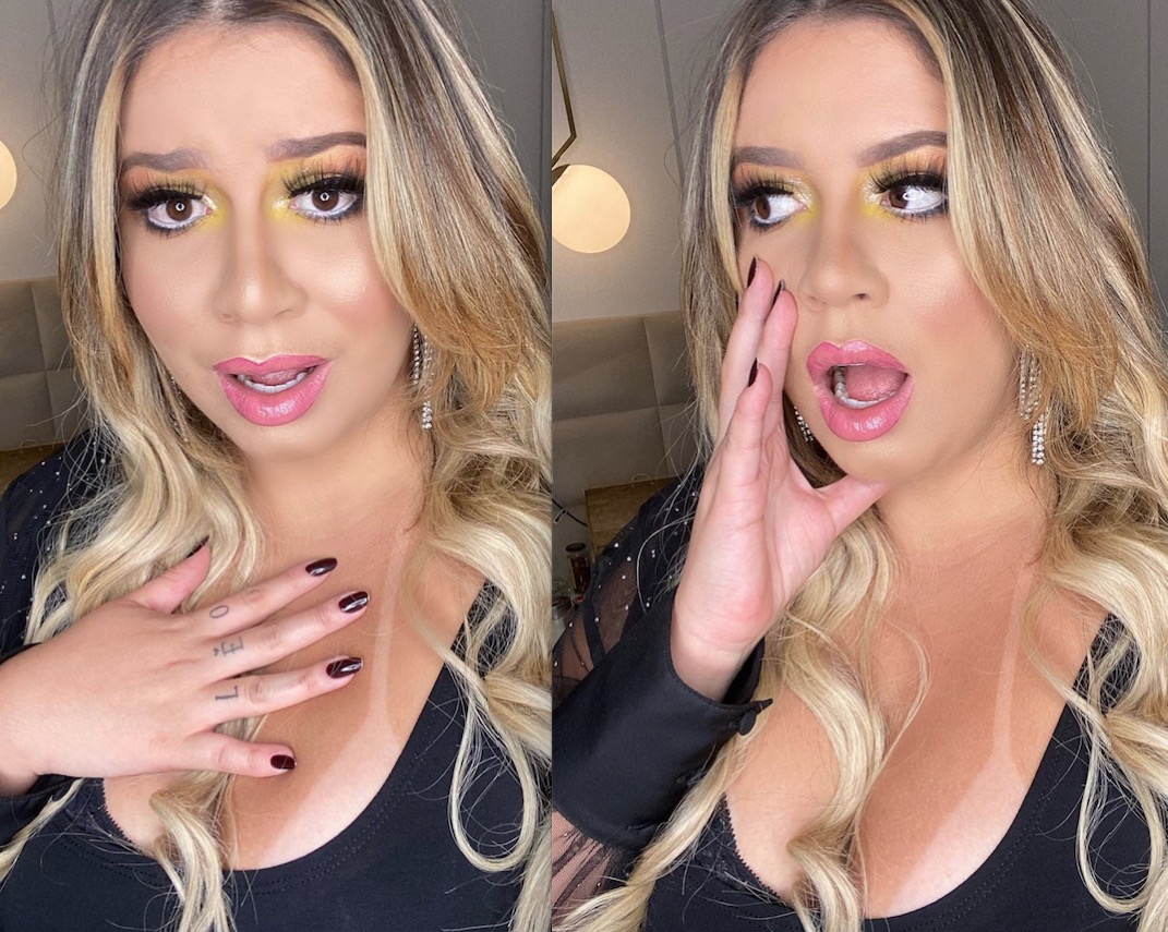 Turbinada, Marília Mendonça surge com decote e marquinha de bronze à mostra