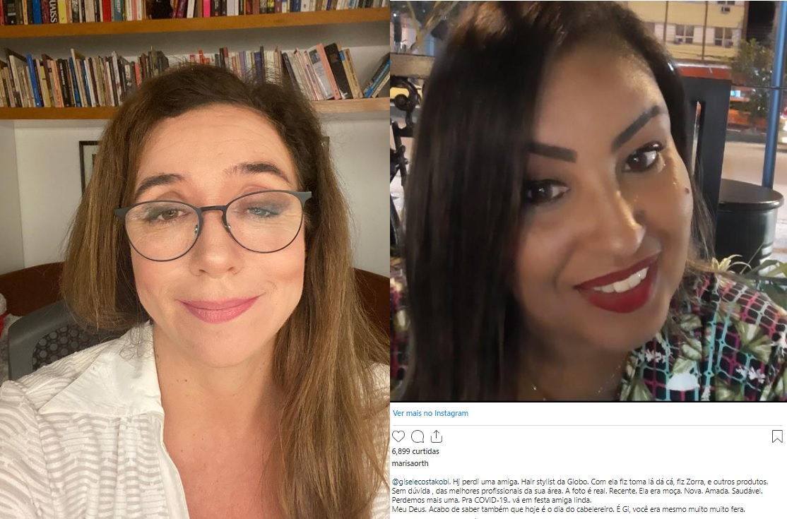  Marisa Orth lamenta morte de cabeleireira da Globo por Covid-19