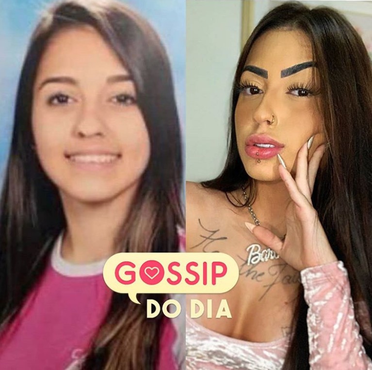 Antes e depois de MC Mirella impressiona internautas 