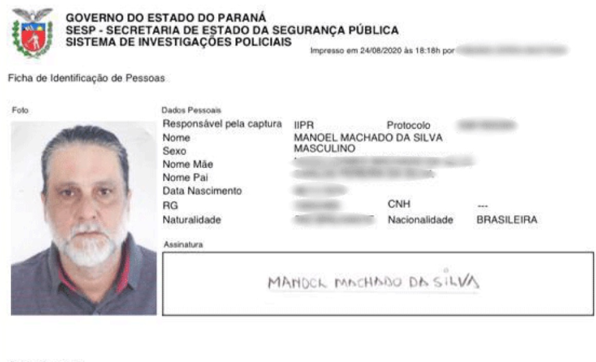 Assassino do ator Rafael Miguel se esconde com nome falso de Manoel Machado