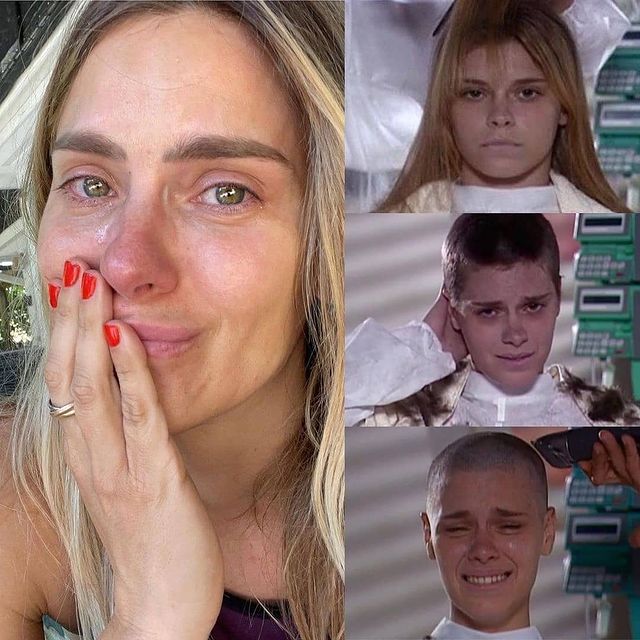 Carolina Dieckmann se emociona ao rever cena de Laços de Família