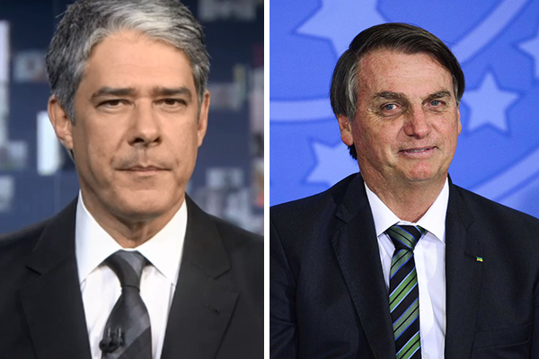 Bolsonaro chama William Bonner de 'canalha e sem-vergonha'