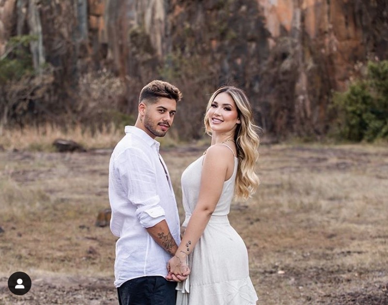 Zé Felipe e Virginia fazem primeiro ensaio após pedido de casamento