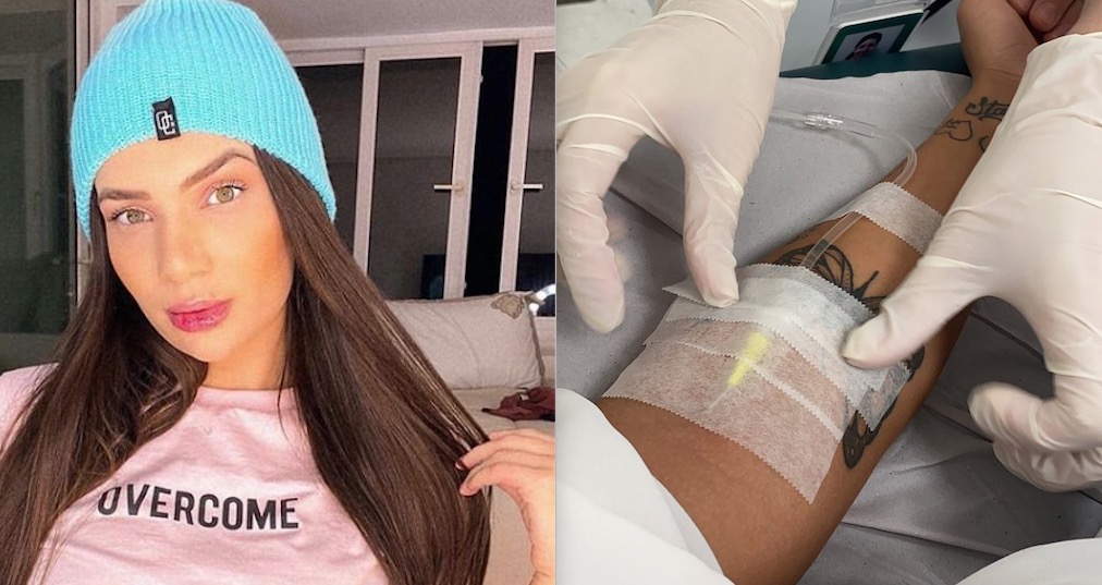 Stéfani Bays posta foto sendo medicada e preocupa fãs: 'tanta informação'