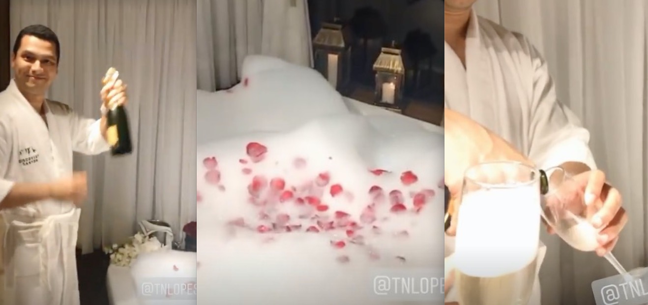 Casada, Andressa Urach mostra detalhes de noite de núpcias com Thiago Lopes