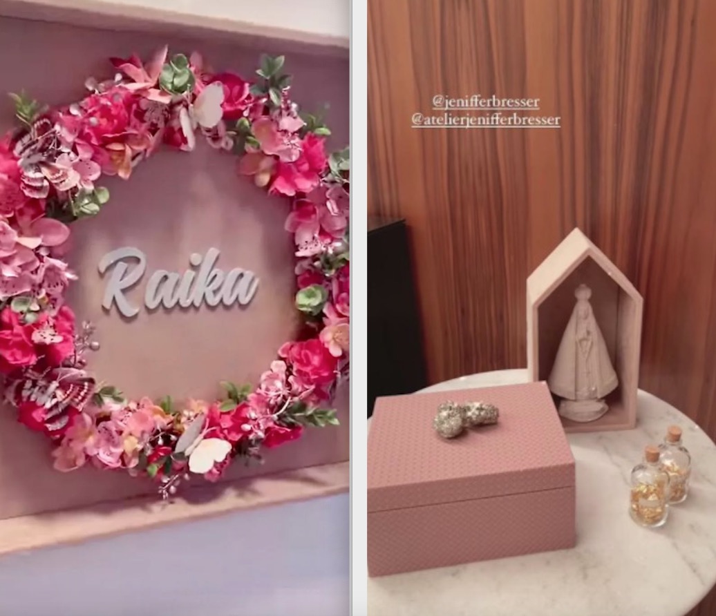 Romana Novais mostra detalhes do quarto de Raika   