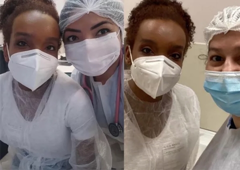 Ex-BBB, Thelma Assis está em hospital de Manaus ajudando no combate à covid