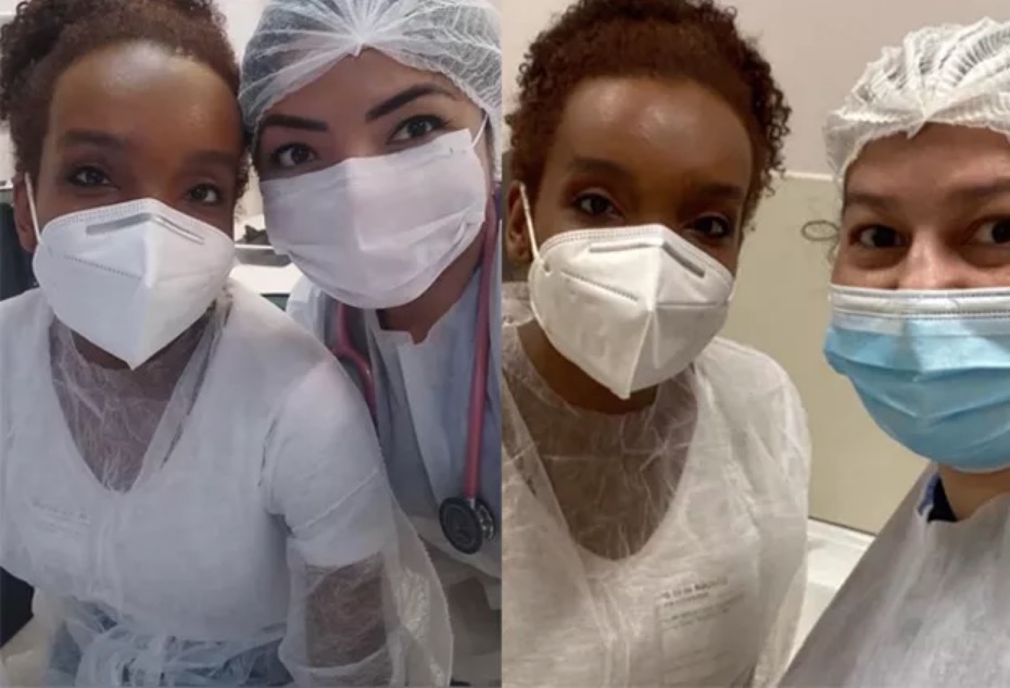 Ex-BBB, Thelma Assis está em hospital de Manaus ajudando no combate à covid