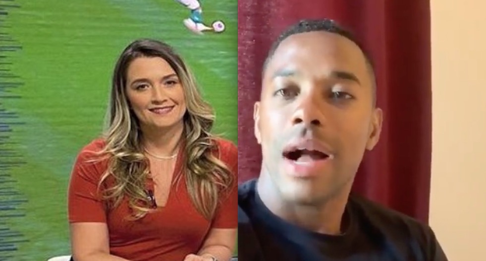 Comentarista atacada por torcedores faz desabafo após condenação de Robinho