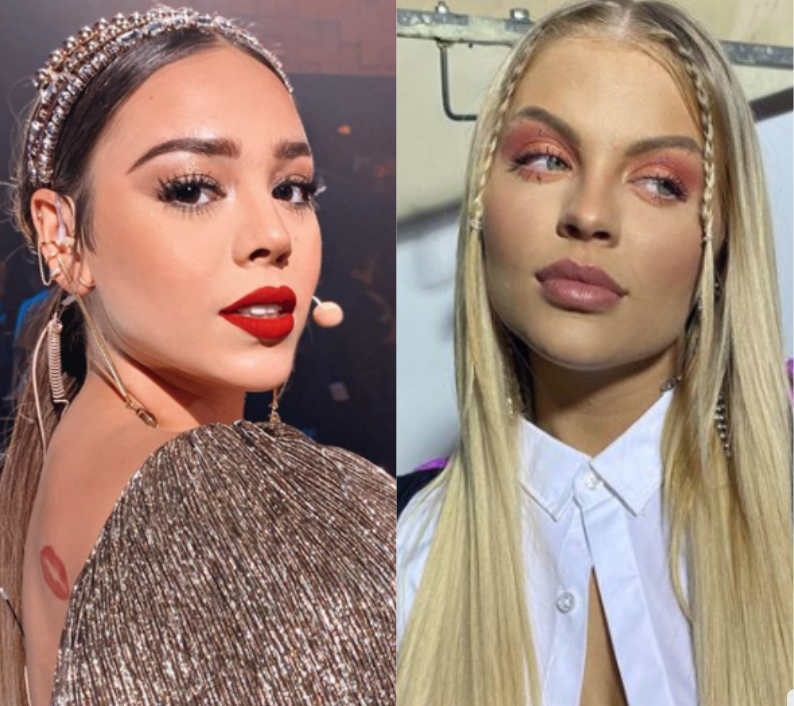 Danna Paola posta foto e detalhe entrega parceria com Luísa Sonza