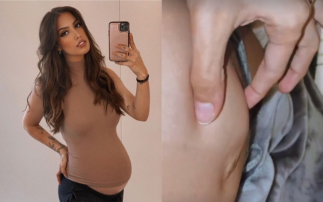 Vídeo: Gabi Brandt choca ao mostrar filho mexendo em barriga: 'aflição'