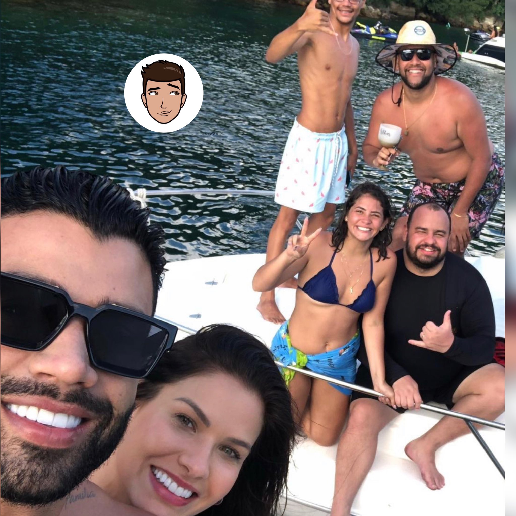 Gusttavo Lima e Andressa Suita são flagrados juntos em Angra dos Reis