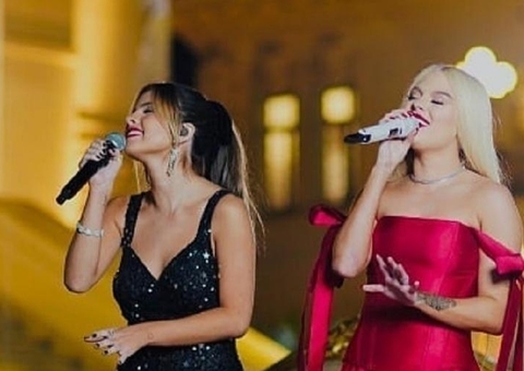 Luisa Sonza e Giulia Be erram letra de música durante live com Luan Santana