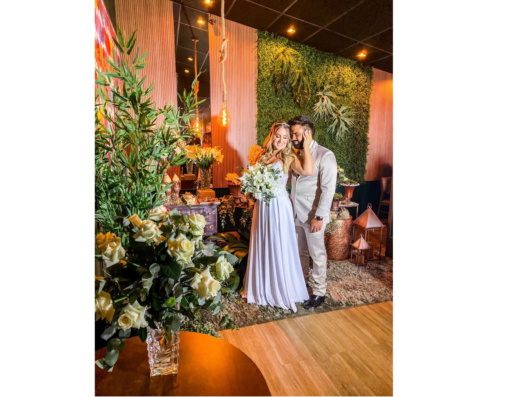 Ex-BBB Patrícia Leitte se casa após 1 mês de namoro