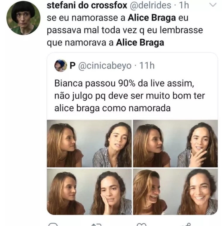 Vídeo: Alice Braga e Bianca Comparato roubam a cena com olhares apaixonados