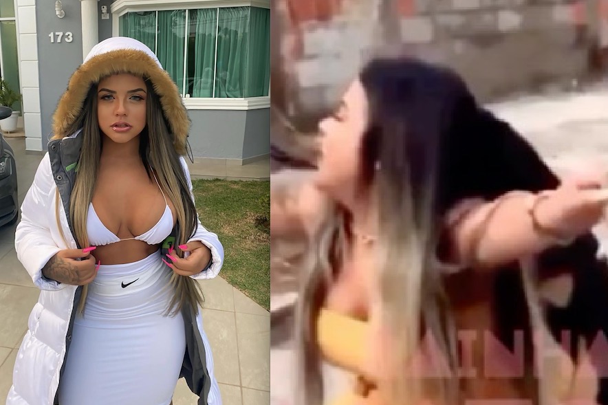 Influencer é 'atacada' por cachorro no cio, grava vídeo e é detonada