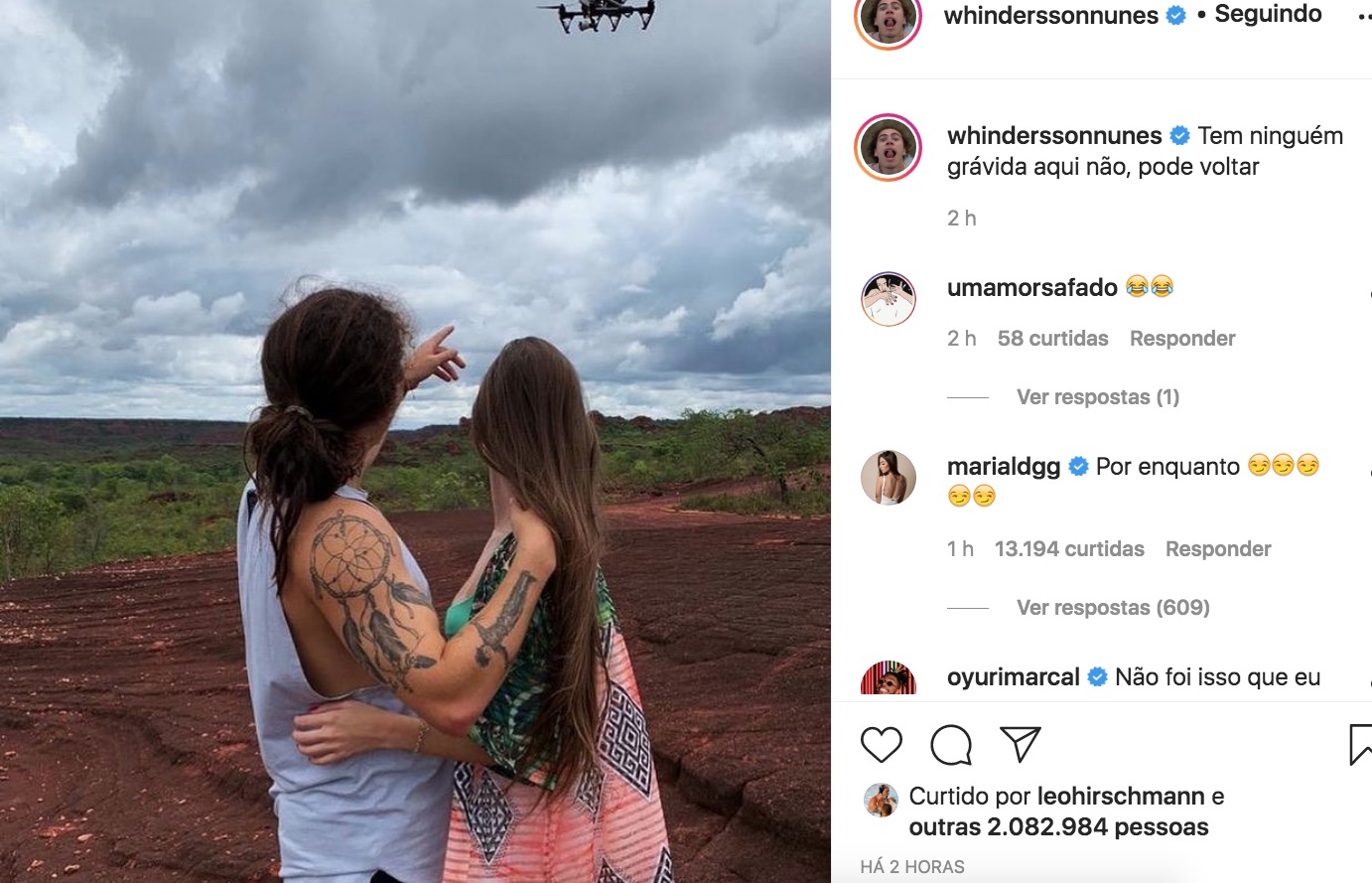 Whindersson Nunes fala sobre gravidez e reação da namorada surpreende