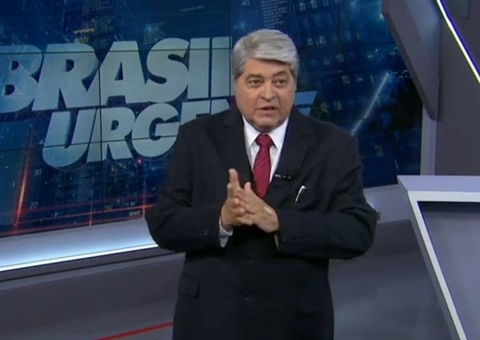 Datena sai do hospital direto para gravar 'Brasil Urgente' após infarto