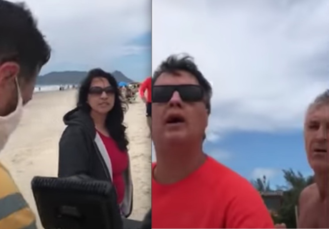 Equipe da Globo é agredida em praia de Florianópolis durante reportagem 