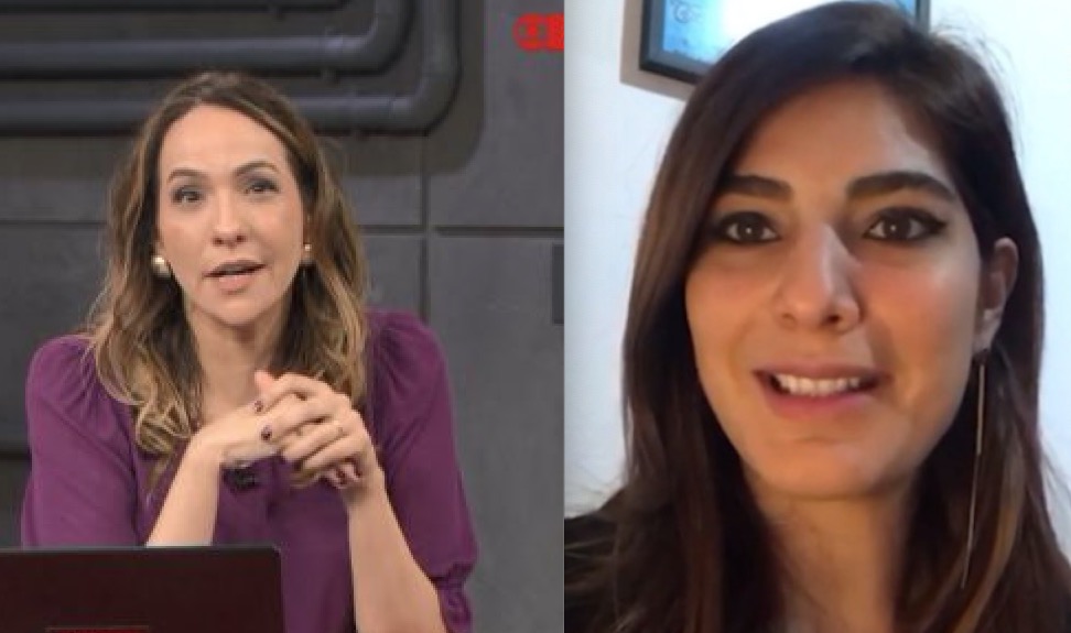 Ao vivo, Maria Beltrão entrega gravidez de Andréia Sadi