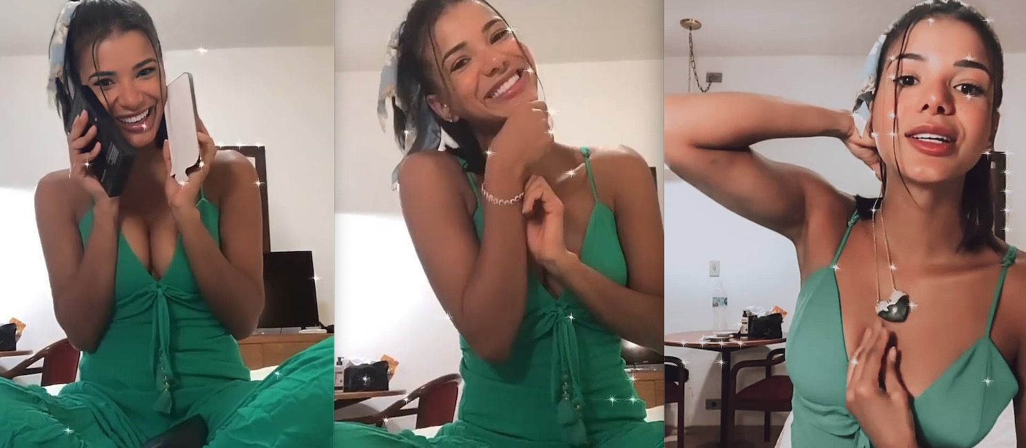 Ex-A Fazenda Jakelyne ganha iPhone12 e joias dos fãs