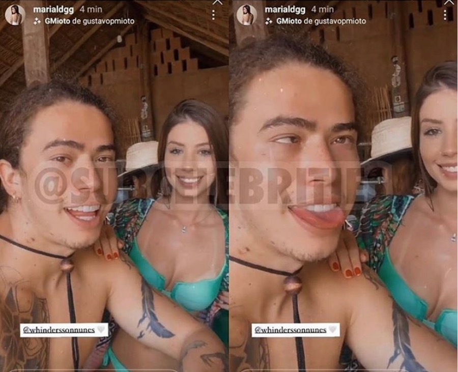 Assumidos, namorada publica primeira foto com Whindersson Nunes 