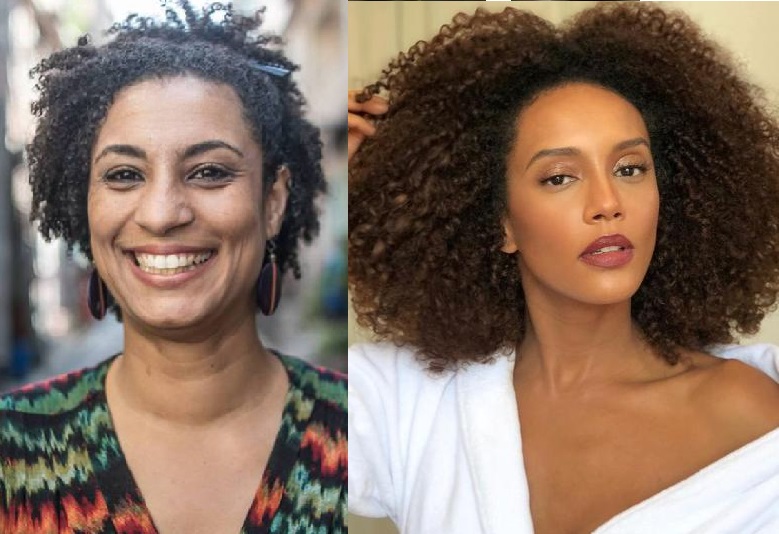 Taís Araújo aparece caracterizada para interpretar Marielle Franco 