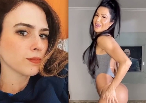 Tatá Werneck mita com comentário sobre parte íntima de Gracyanne Barbosa