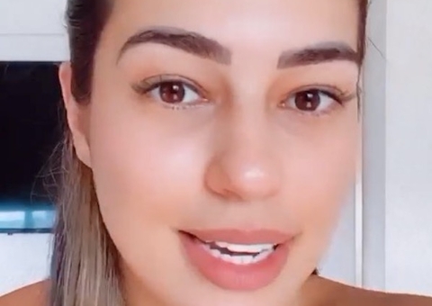 Vivian Amorim é cortada por linha de cerol durante passeio e desabafa 