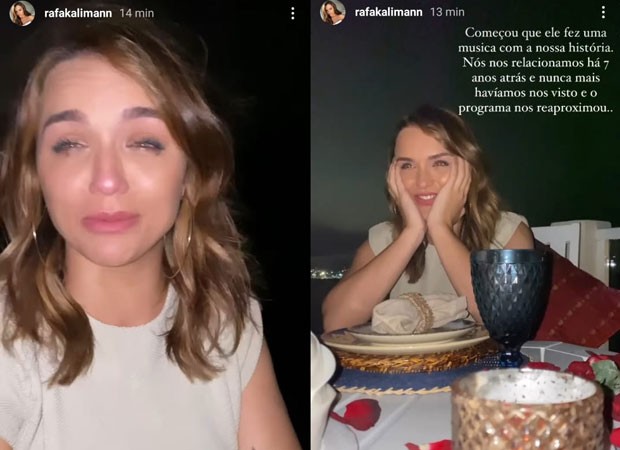 Rafa Kalimann tem pedido de namoro emocionante e com fogos de artifício 