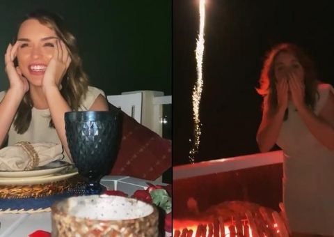 Rafa Kalimann tem pedido de namoro emocionante e com fogos de artifício 